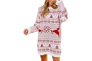 Christmas Chic Santa Sweater Dress