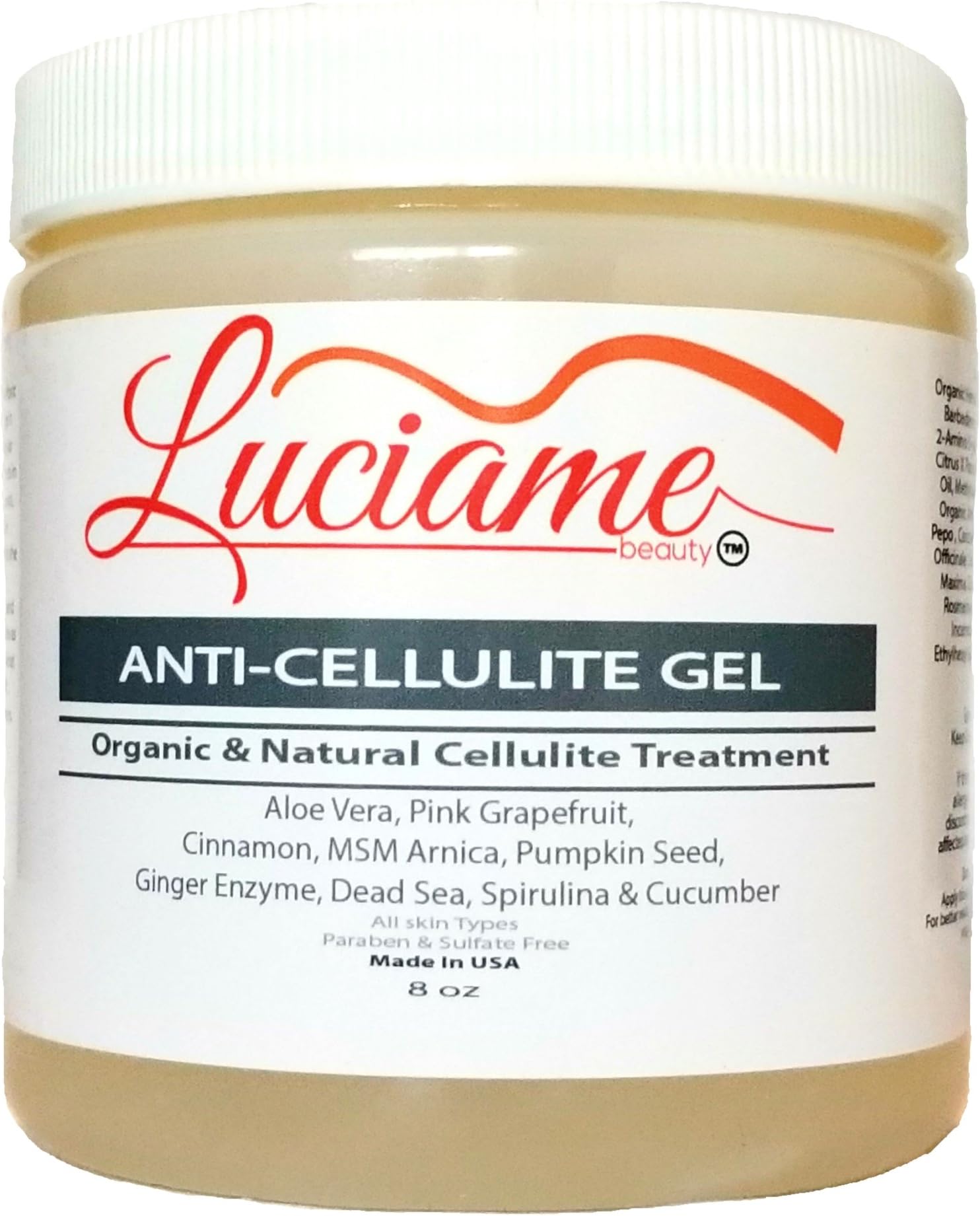 ORGANIC - We've Created The Most Exclusive Formula to Targets Body Fat, Cellulite Treatment, Skin Firming lotion, Fat Burner Cream, Apply under body wrap for Firming Lose Saggy Skin- 100% Made in USA.