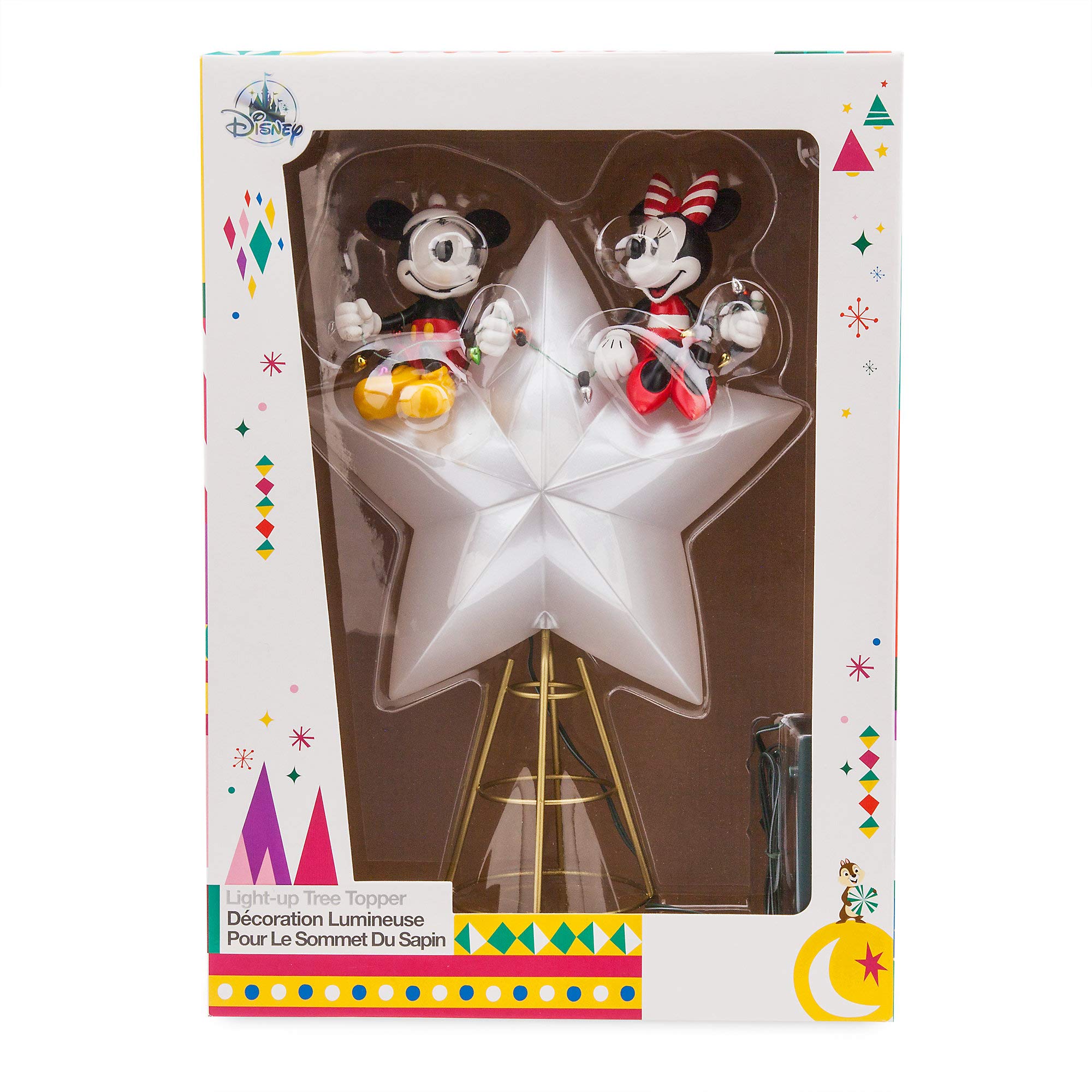 Disney Mickey and Minnie Mouse Light-Up Holiday Tree Topper