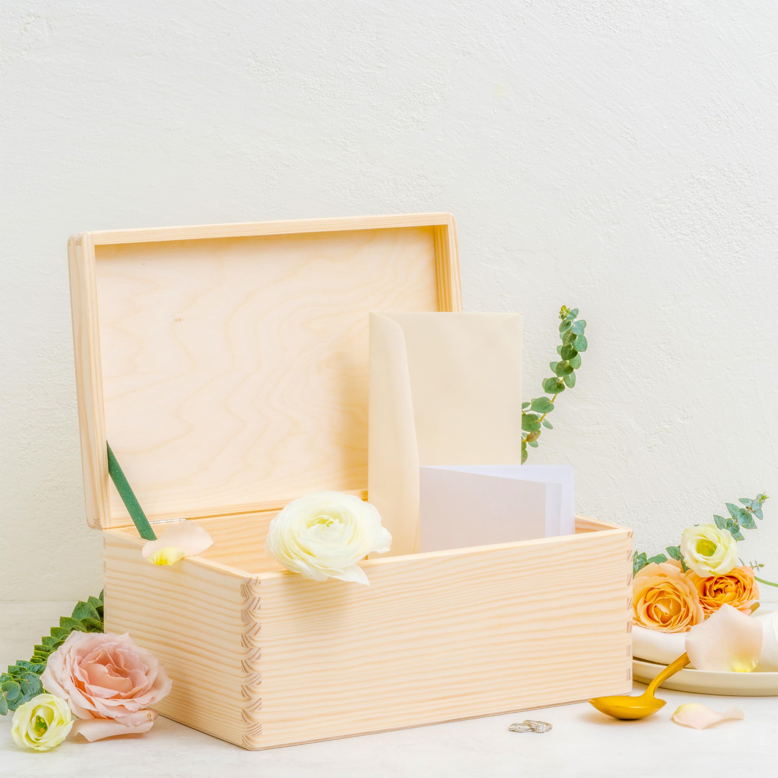 Personalisierte Erinnerungsbox für Paare Erinnerungskiste zur Hochzeit Hochzeitsgeschenk Geschenk Jahrestag Valentinstag Brautpaar Braut Trauzeugen Trauung Holzkiste Karten Kiste Holz