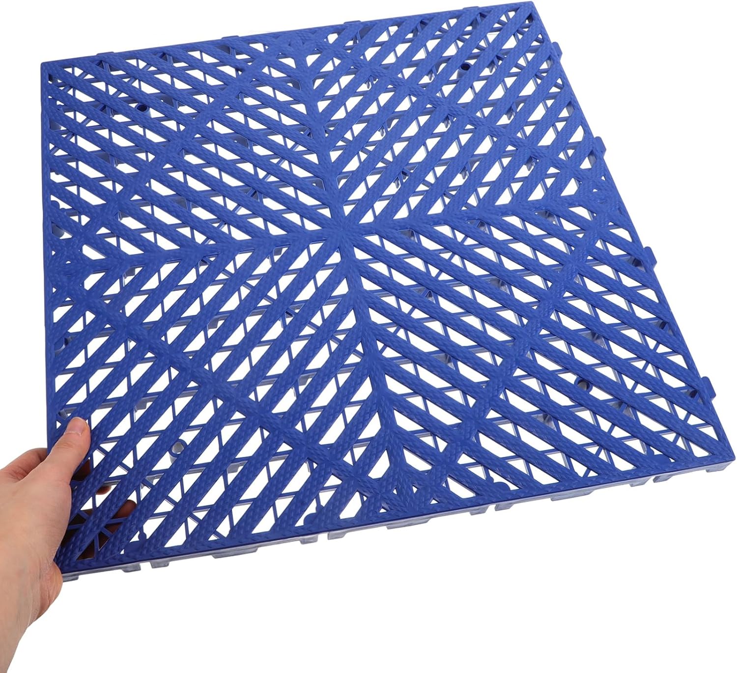 Interlocking Plastic Garage Floor Tiles for Car Wash Drainage