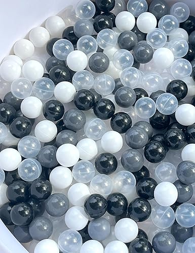 IAGBIBUI Pelotas para niños pequeños, 100 unidades, bola de piscina de plástico sin BPA para niños y niños, bolas oceánicas a prueba de
