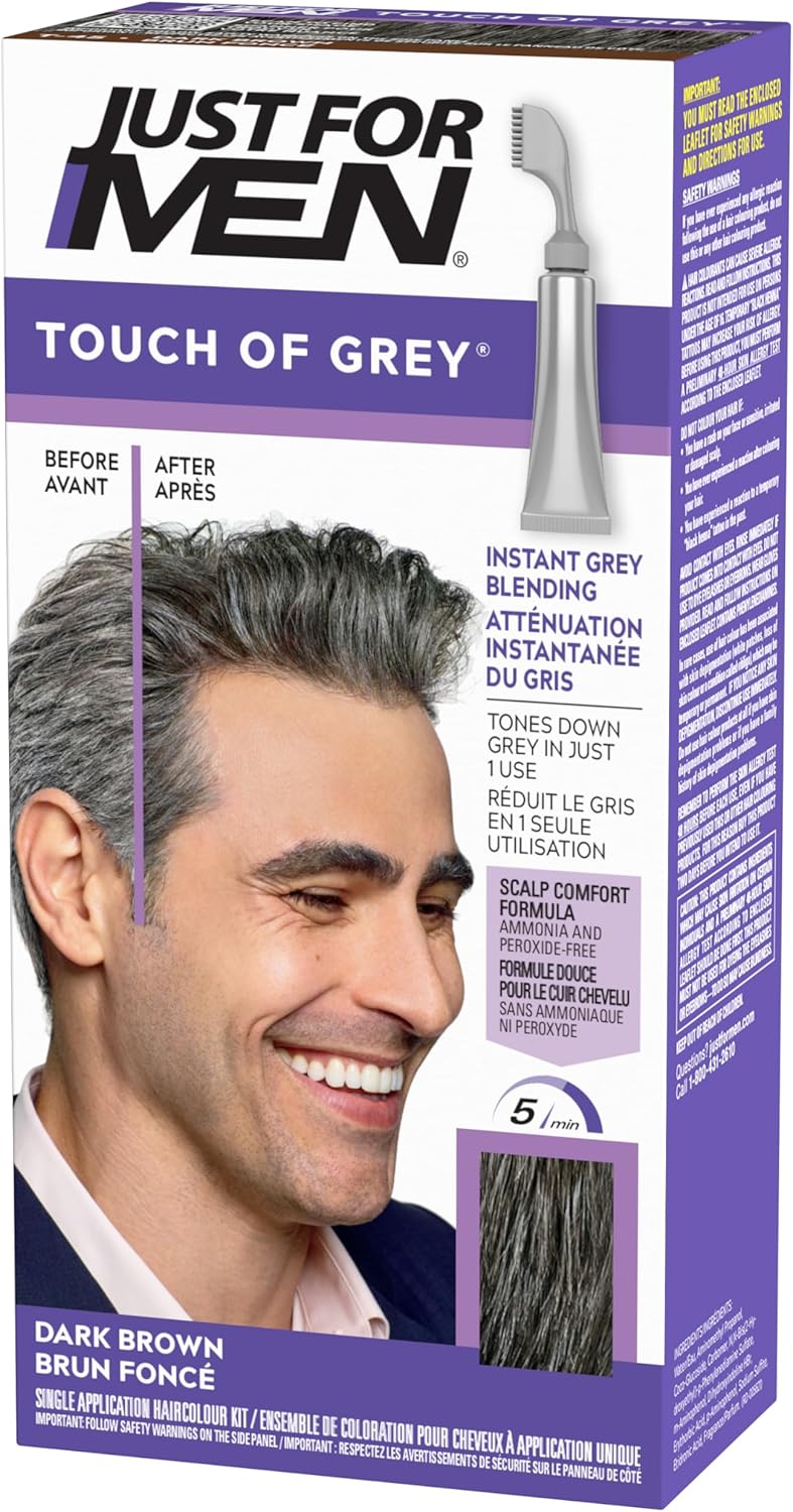 Touch Of Grey T45 Hair Colour Dark Brown Grey 40g : Amazon.com.au ...