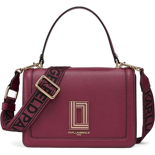 KARL LAGERFELD Women's Simone Solid Satchel Crossbody