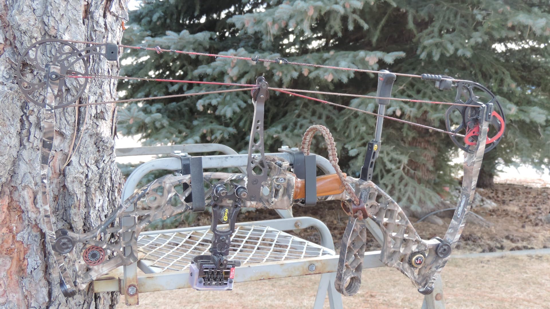 Tree Stand TSW-1 Two Pack Tree Stand Bow, Rifle, Crossbow and Gear Hook TWO PACK Hook Heavy Weight Capacity Patent Pending (Fits 3/4 Inch Square Tube Tree Stands).