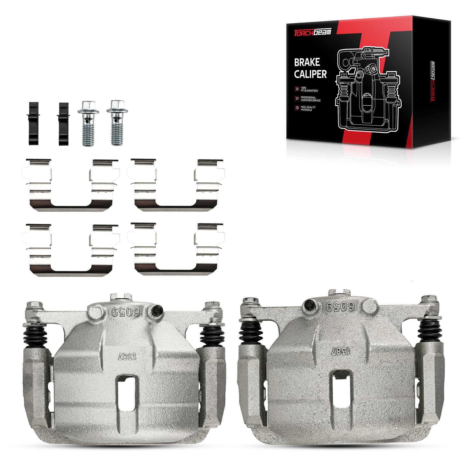 Torchbeam Front Brake Calipers Set for Nissan Rogue 2008-2013