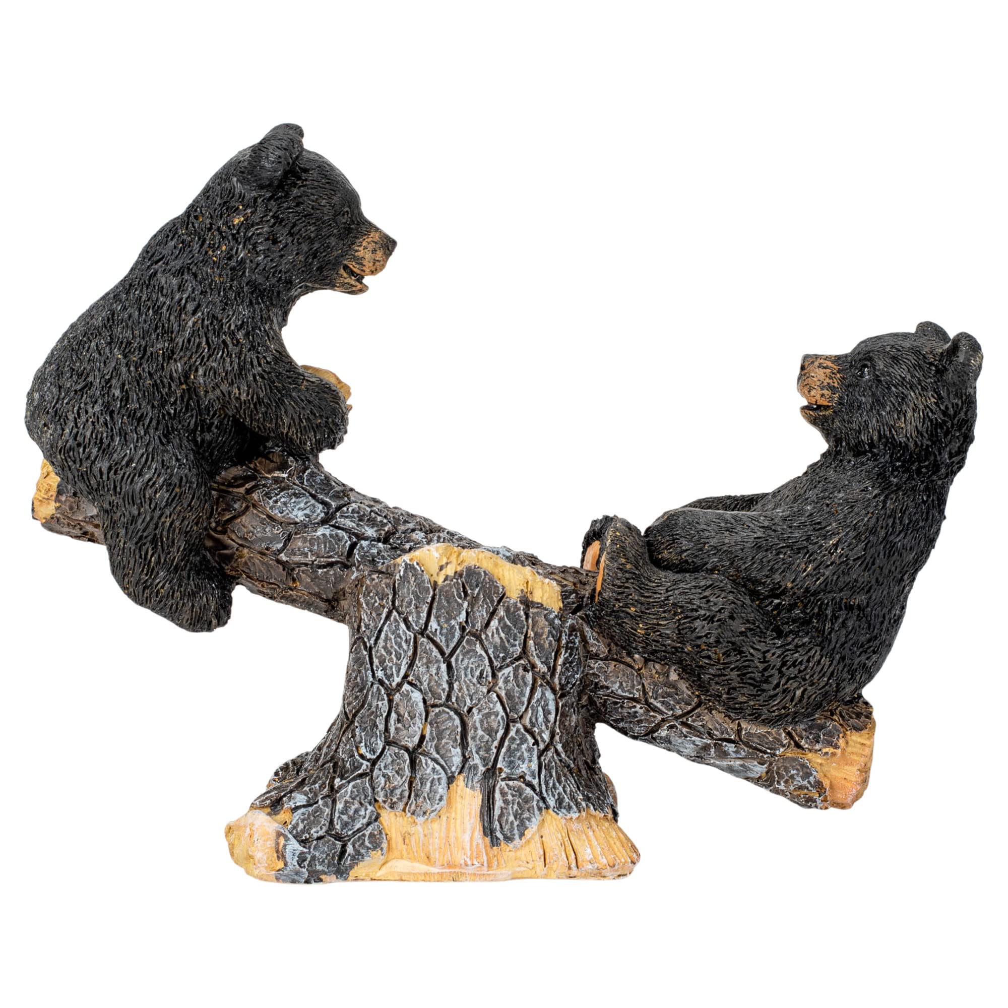 Teeter Totter Bears 7 x 5.5 Resin Table Top Figurine