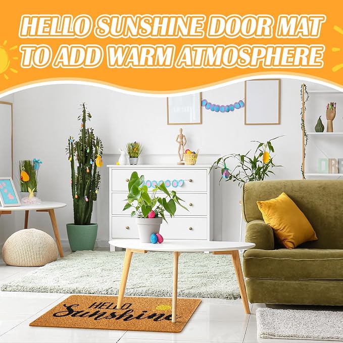 Tapete de bienvenida Hello Sunshine 30x18 pulg miniatura 5