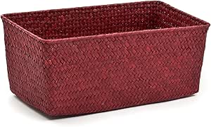 Skalny 82272.2RED Red Rectangle Seagrass Storage Basket