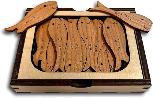Miniatura 3 de Rompecabezas de madera del dilema del pescador - Hecho en Estados Unidos