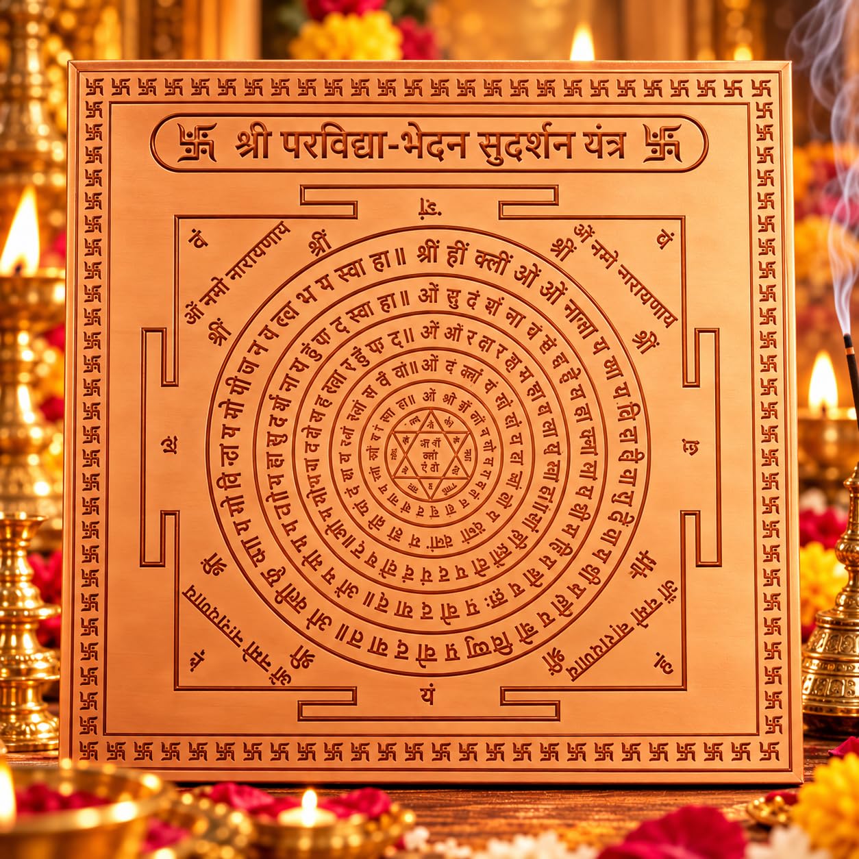 Copper Shiv Yantra - Spiritual Protection & Peace -27