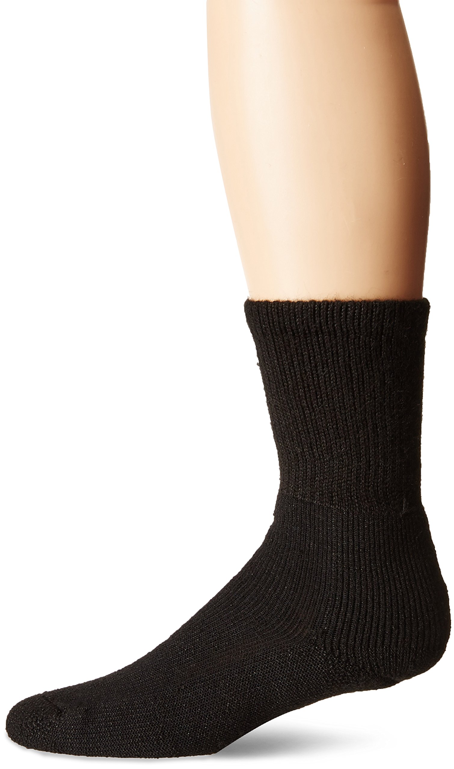 Thorlos Unisex Black Military Moderate Military Mid-Calf, Medium
