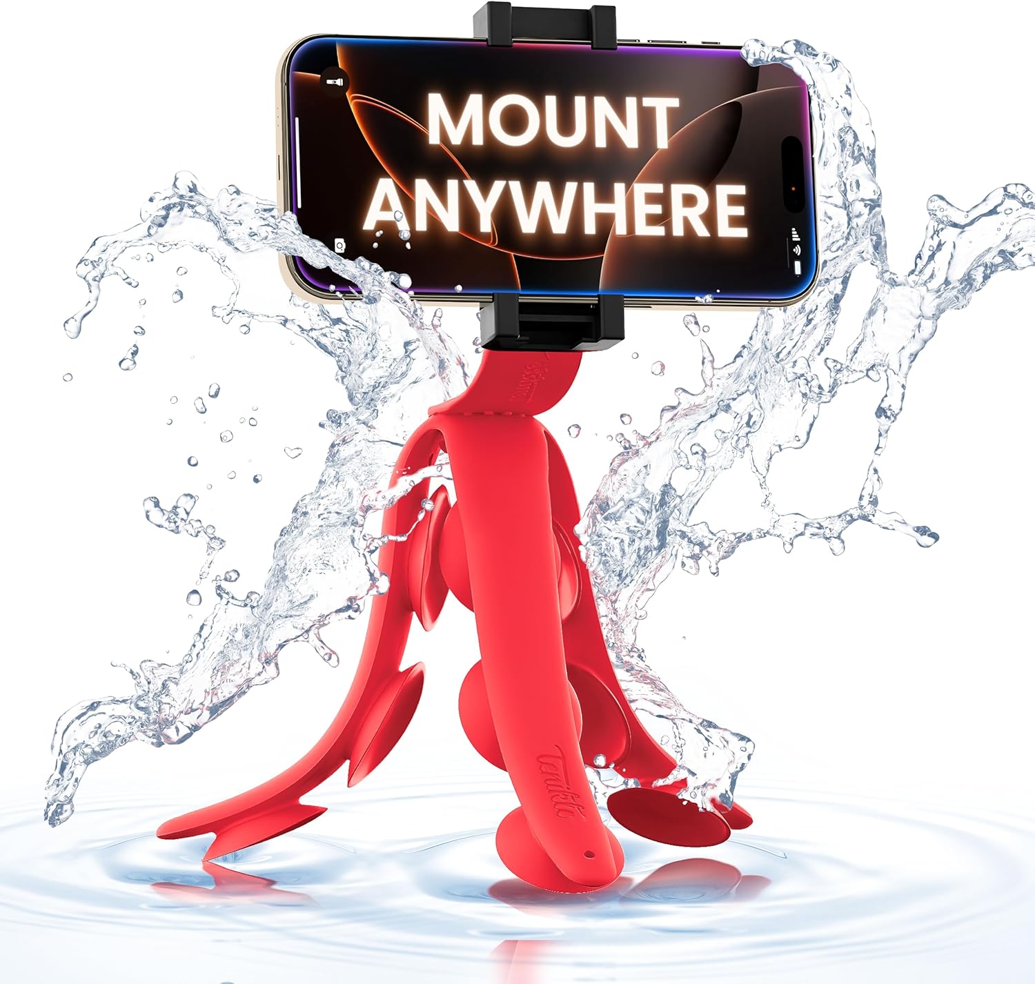 Tenikle® PRO - Flexible Tentacle Tripod for Mobile Phone and Action Camera GoPro, Insta360, DJI Osmo, As Seen on Shark Tank, Bendable Suction Cup Camera Mount