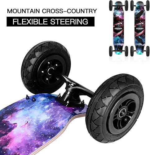 Miniatura 4 de MountainBoard All Terrain Skateboard Kiteboard Cross Country Mountainboard Big Wheel Downhill Longboard All Terrain Longboard Kite Board with