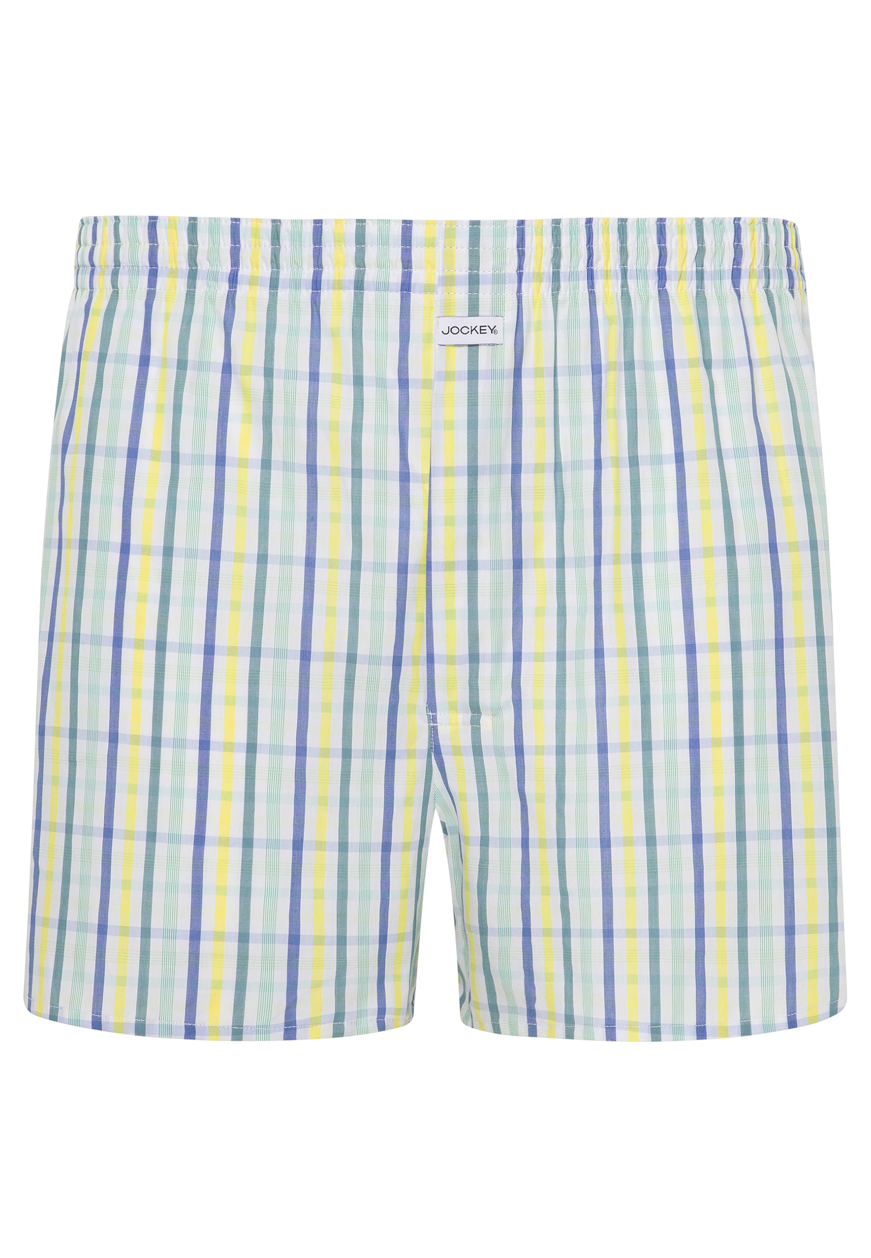 Jockey Men's Everyday Check Woven Boxer, Teal Slate, XL