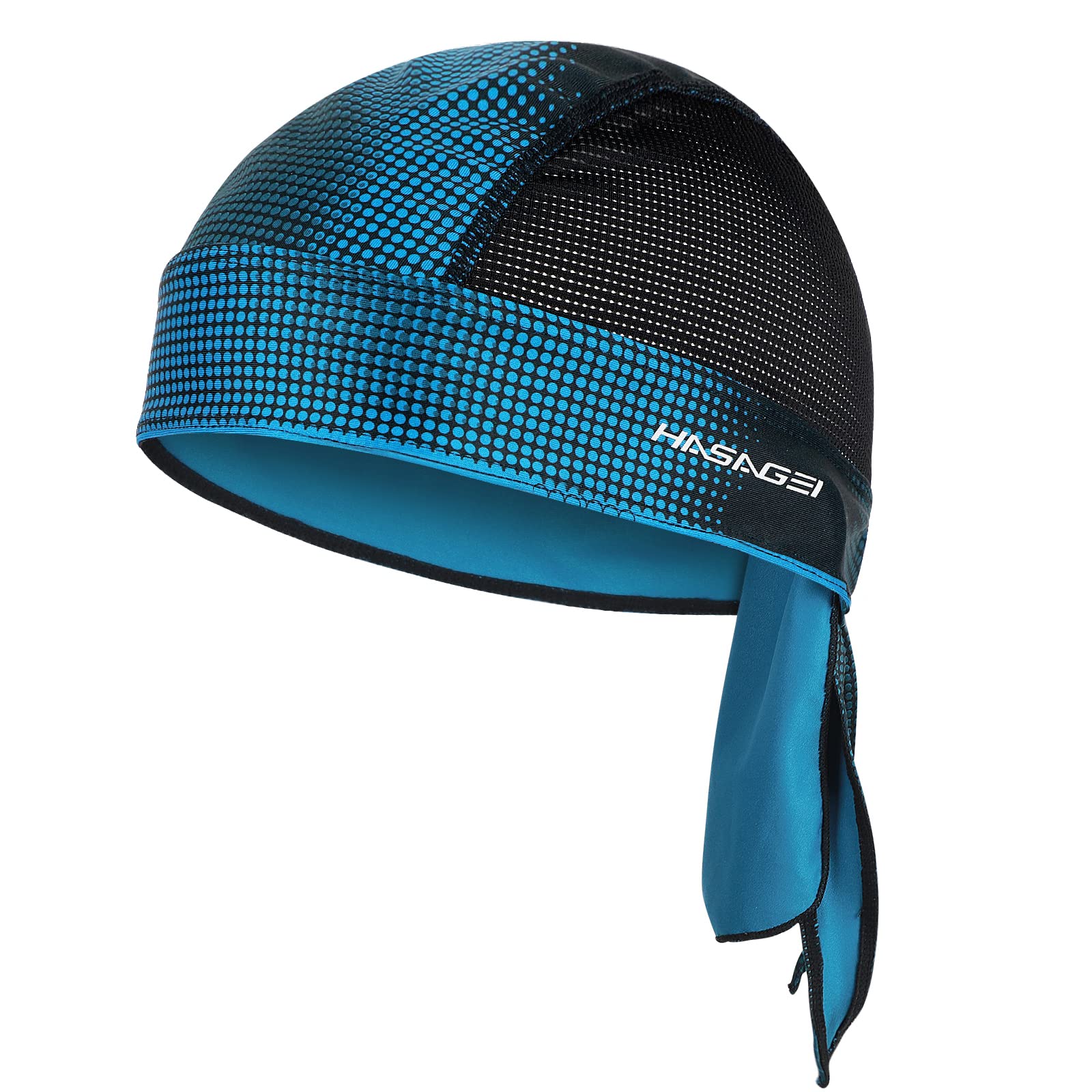 HASAGEI Atmungsaktiv Bandana Cap Sonnenschutz Sport Kopfbedeckung Durag Kopftuch unter Fahrradhelm Biker Schädel Kappe Fahrrad Mütze, Schweißableitender Quick Dry