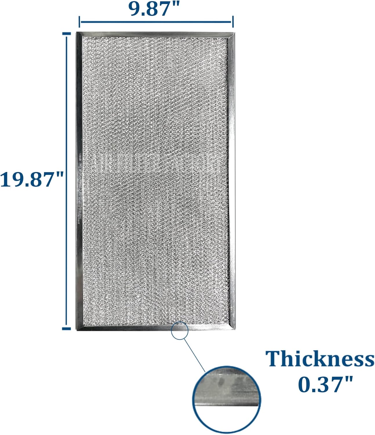 Air Filter Factory Aluminum Filter 203370 Replacement For Honeywell F50F1032, F300E1027, F300A2020, 50000293-003 USA Made HVAC Furnace EAC Aluminum Pre/Post Filters 2-Pack