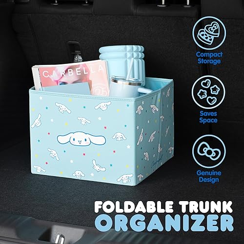 Miniatura 3 de Sanrio Cinnamoroll - Organizador de maletero de automóvil y contenedor de almacenamiento, compartimento plegable simple conveniente resistente,