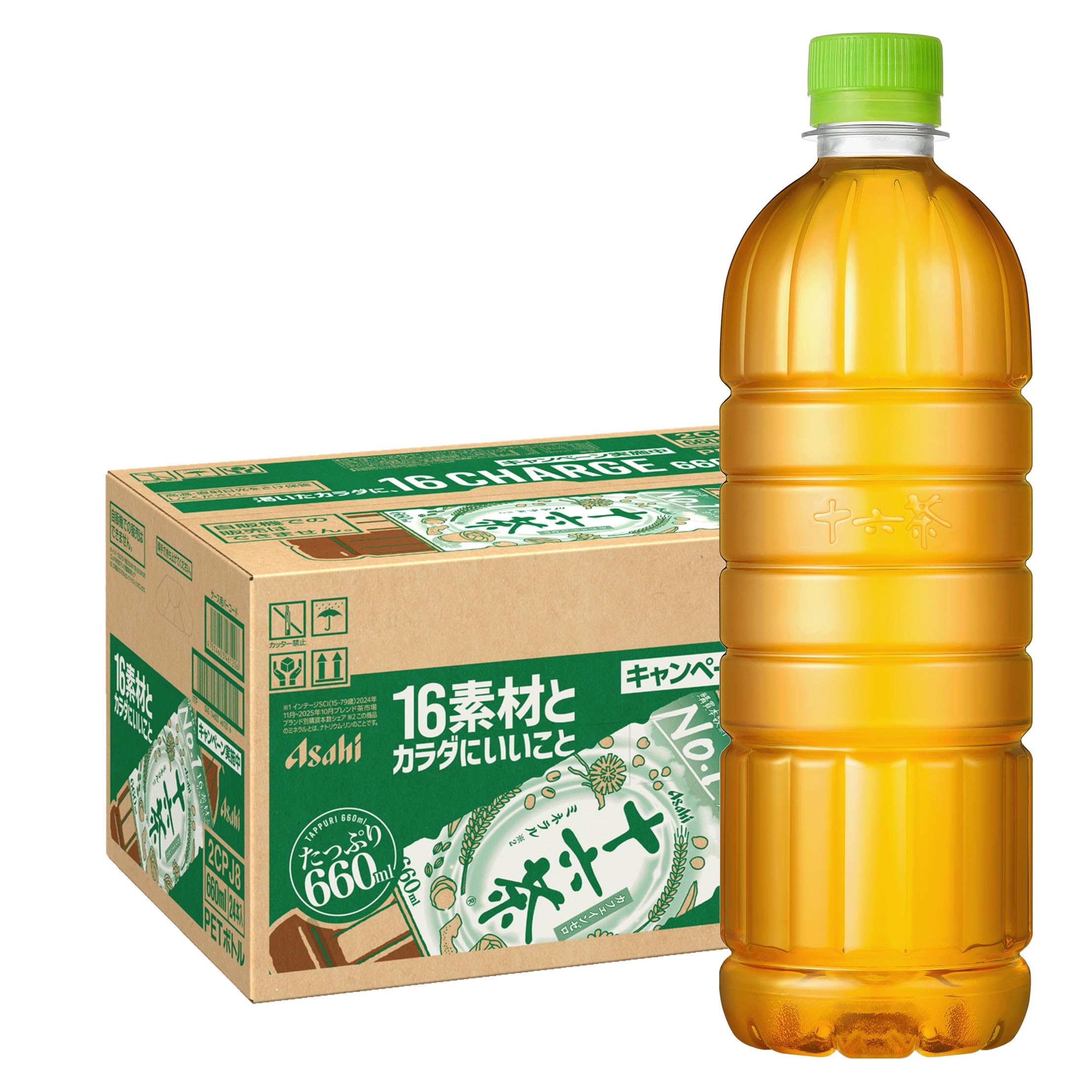 十六茶 アサヒ飲料 ラベルレスボトル 630ml×24本 [お茶] [ノンカフェ…