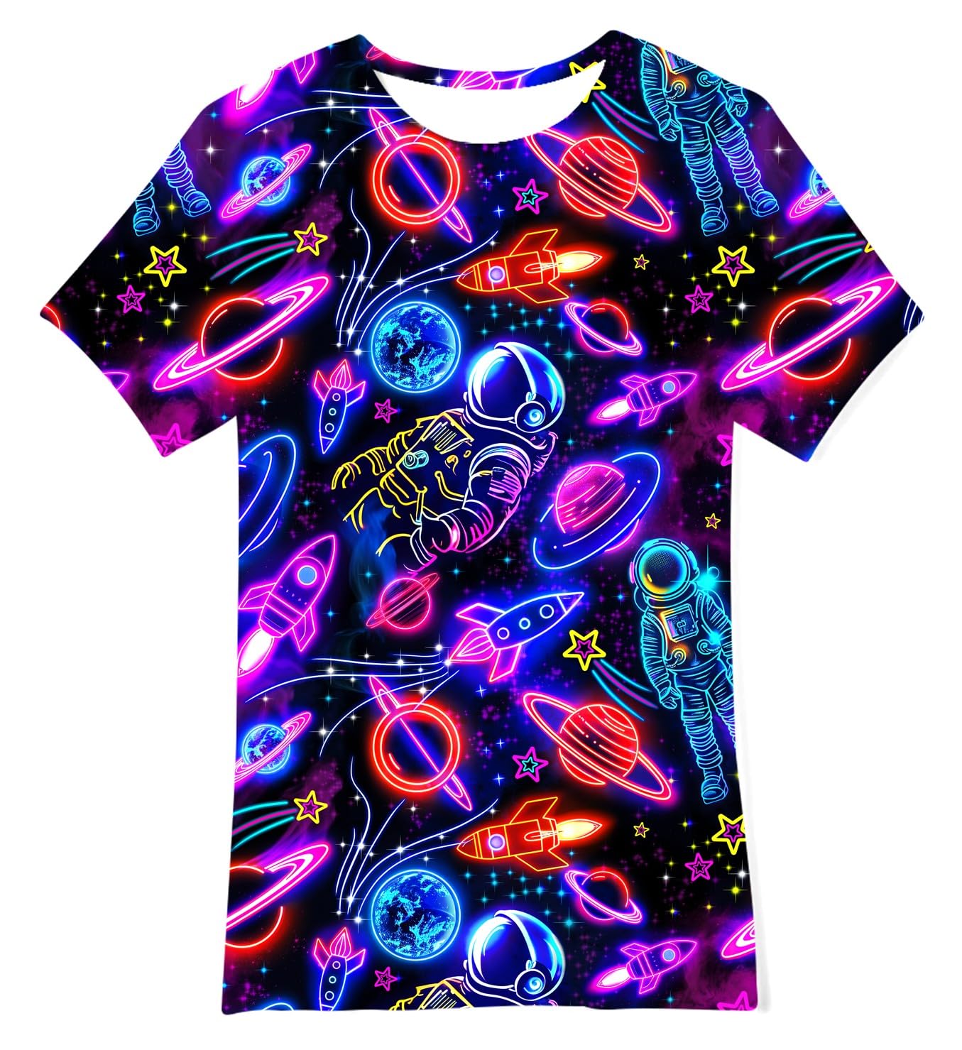 Idgreatim Boys T-Shirts Cool 3D Graphic Short Sleeve Tee Shirt 4-14 Years