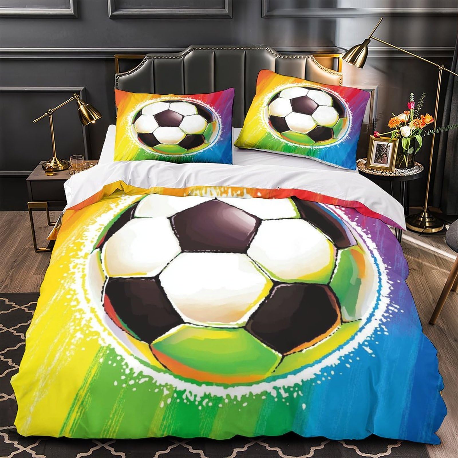 Housse de couette 260x220cm fermeture éclair invisible pour éviter la couette qui glisse