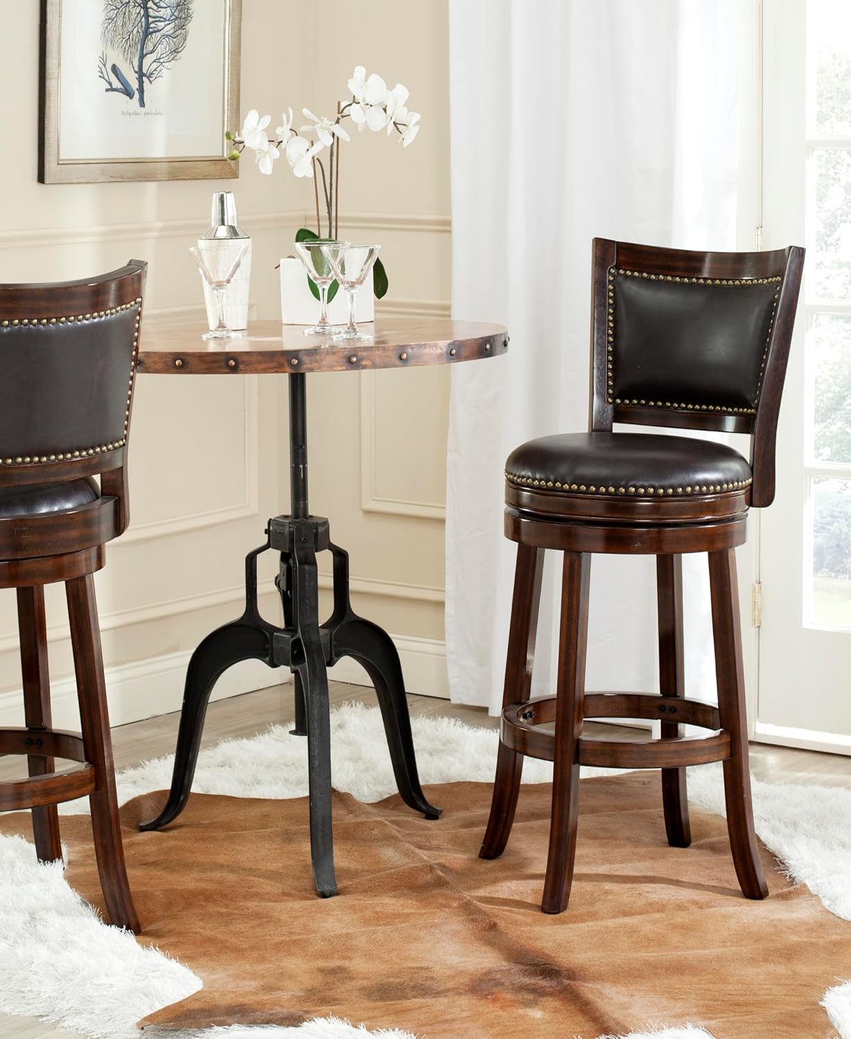 Safavieh Home Collection Lazzaro Sierra Brown 29-inch Bar Stool