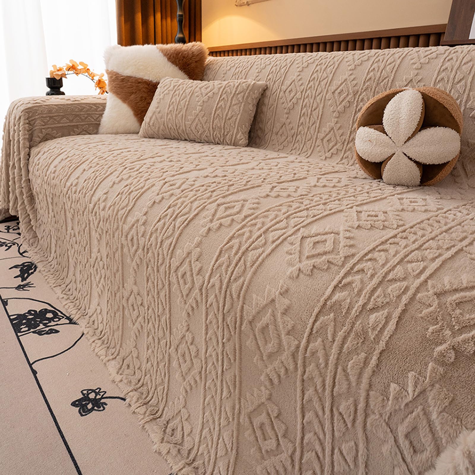 Housse de canapé imperméable en microfibre douce haut de gamme 180x260 cm