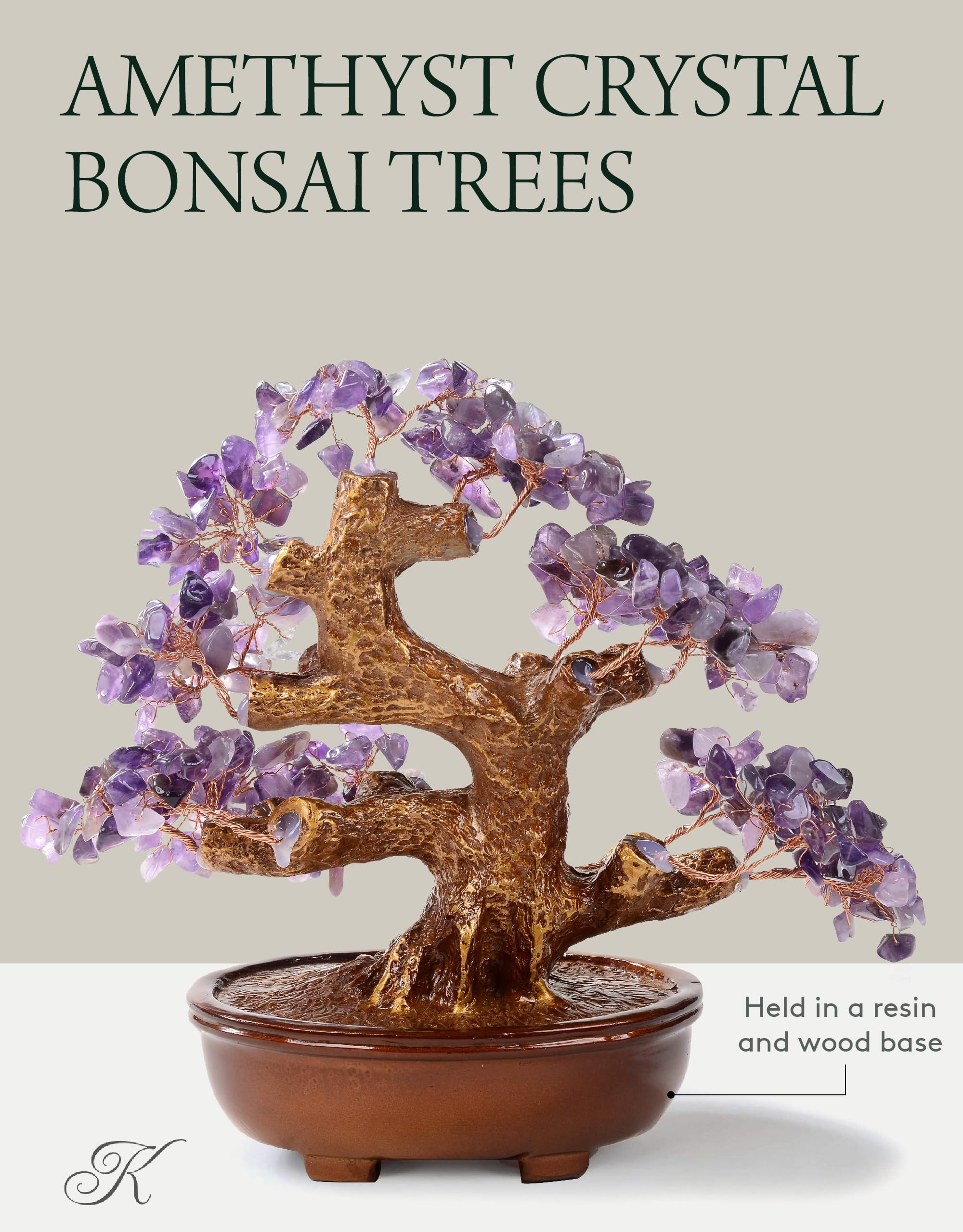 ABHISUBYA Pietra naturale ametista - Ornamento albero della vita, cristalli Feng Shui fortunati, pietre e cristalli chakra ABHISUBYA Pietra naturale ametista - Ornamento albero della vita, cristalli Feng Shui fortunati, pietre e cristalli chakra