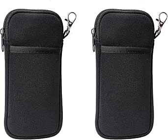 lengll Soft Glasses Case - 2 Pack Double Layer Neoprene Eyeglass Pouch ...
