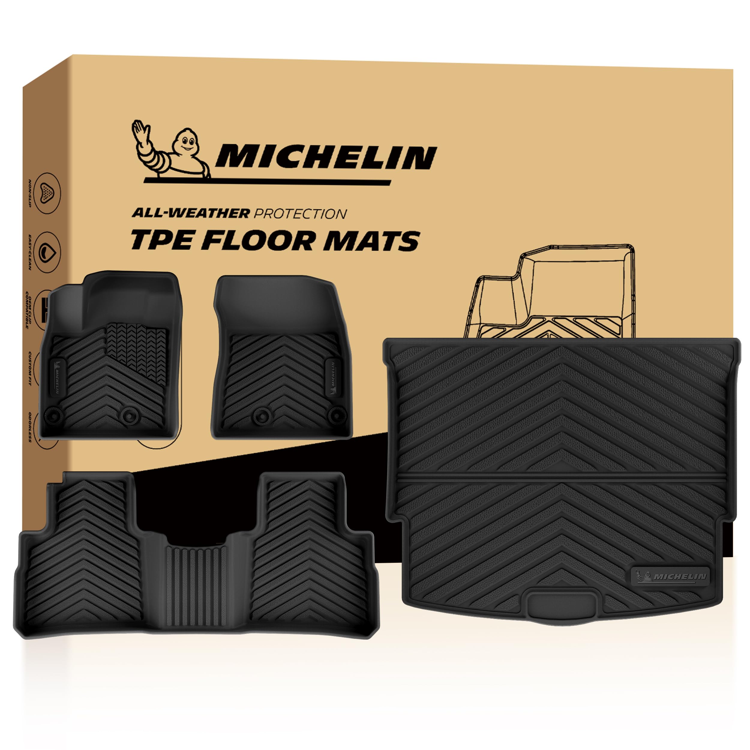 Michelin Vehicle Mats for 2021-2025 2026 Nissan Rogue, Not for Sport