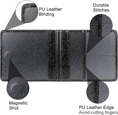 Miniatura 24 de Soporte para registro y seguro de automóvil, soporte de cuero para tarjetas de registro y seguro, organizador de guantera para vehículos