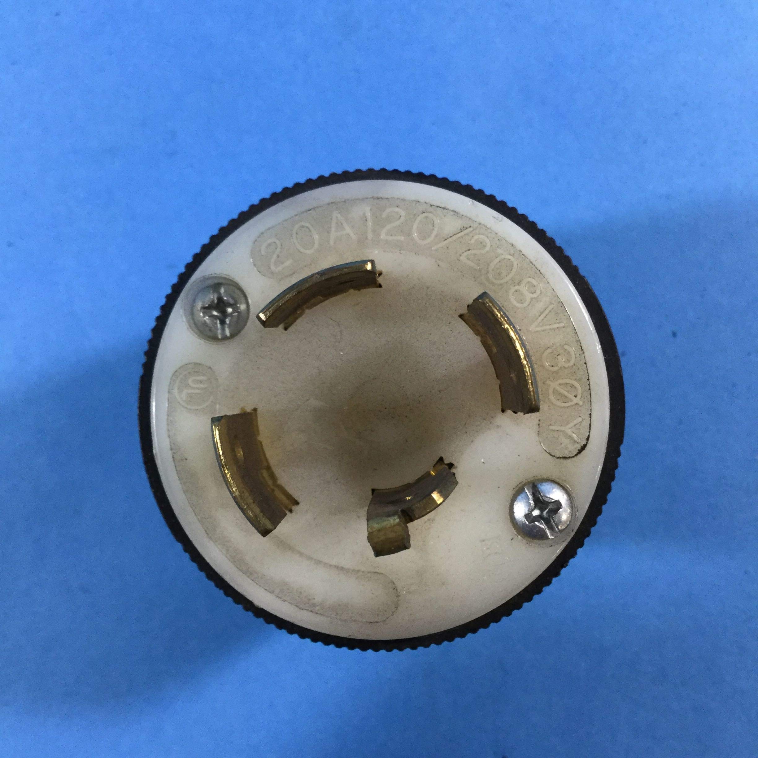 blhlc Amazon.com: Hubbell HBL7411C AC Plug Non-NEMA 20a 4wire 120/208v