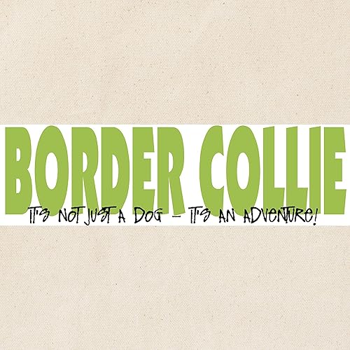 Vista 68 de CafePress Border Collie - Bolsa de lona natural, bolsa de compras reutilizable