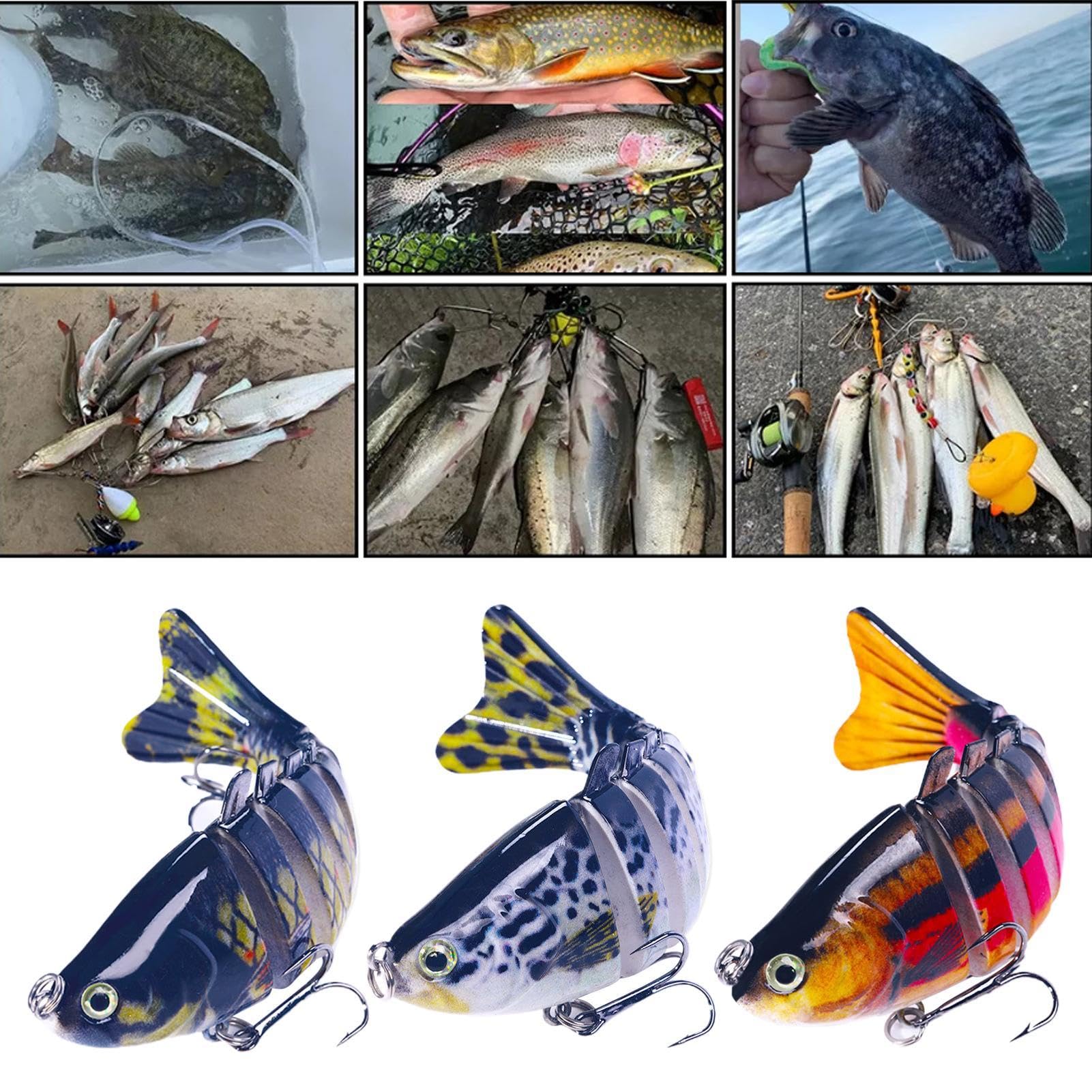 Amazon.co.jp: Vziguhk バス用釣りルアー,バス釣りルアー - バス釣り用