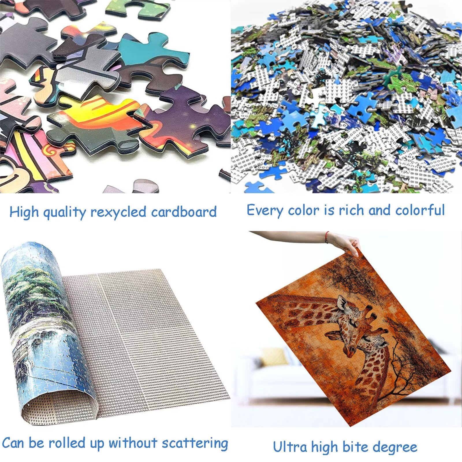 Puzzle 3000 elementów żyrafa puzzle dla dorosłych zwierzę 122 x 81 cm unikalne rzemiosło klasyczne 3D drewniana układanka do rodzinnych gier aktywnych, układanka zrób to sam do dekoracji ścian domu