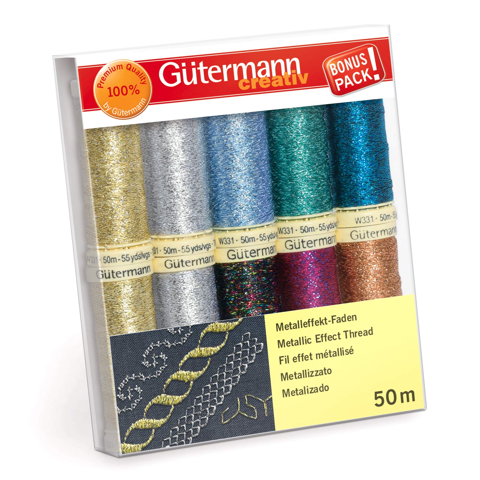 Gütermann Thread Set, Polyester, Multicolor, 50m