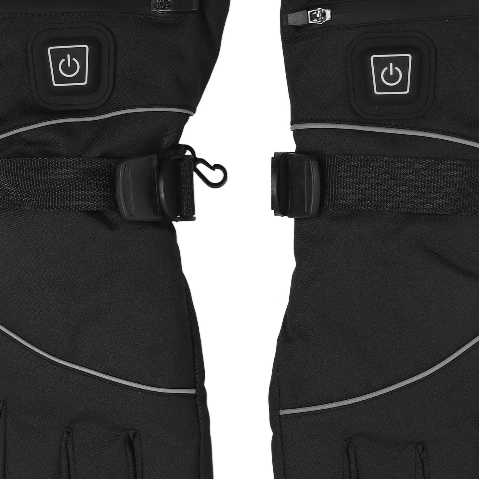 Guanti riscaldati USB per uomo e donna, 3 livelli regolabili, per esterni, interni, elettrici, riscaldati, per arrampicata, escursionismo, ciclismo, colore nero