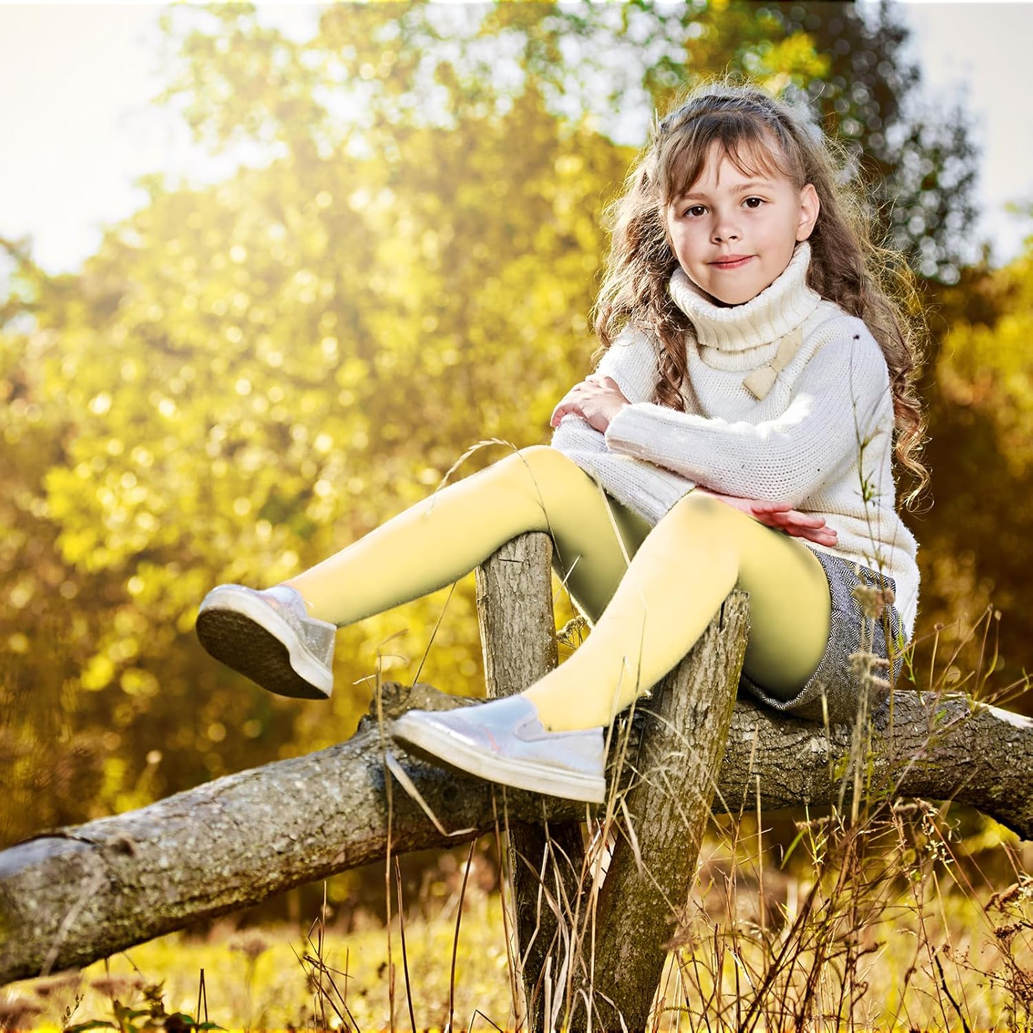 Ramede 8 Pcs Girls Leggings Full Length Solid Color Basic Leggings Soft Comfortable Stretch Tights Pants for Kids Girls Yoga - Image 4