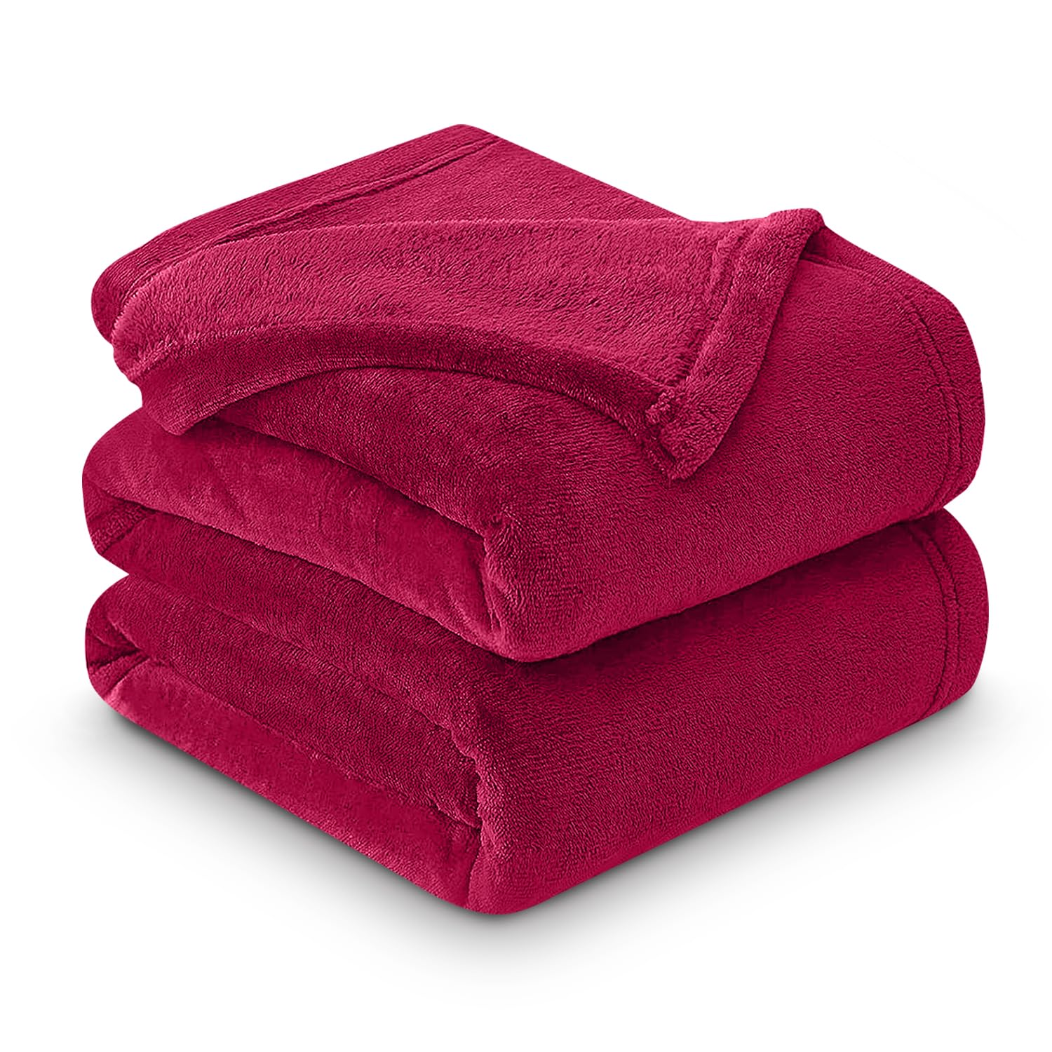 Gaveno Cavailia Super Soft Faux Fur Fleece Plain Throw Blanket, Fuchsia, Double, 150 x 200 cm โ image 1