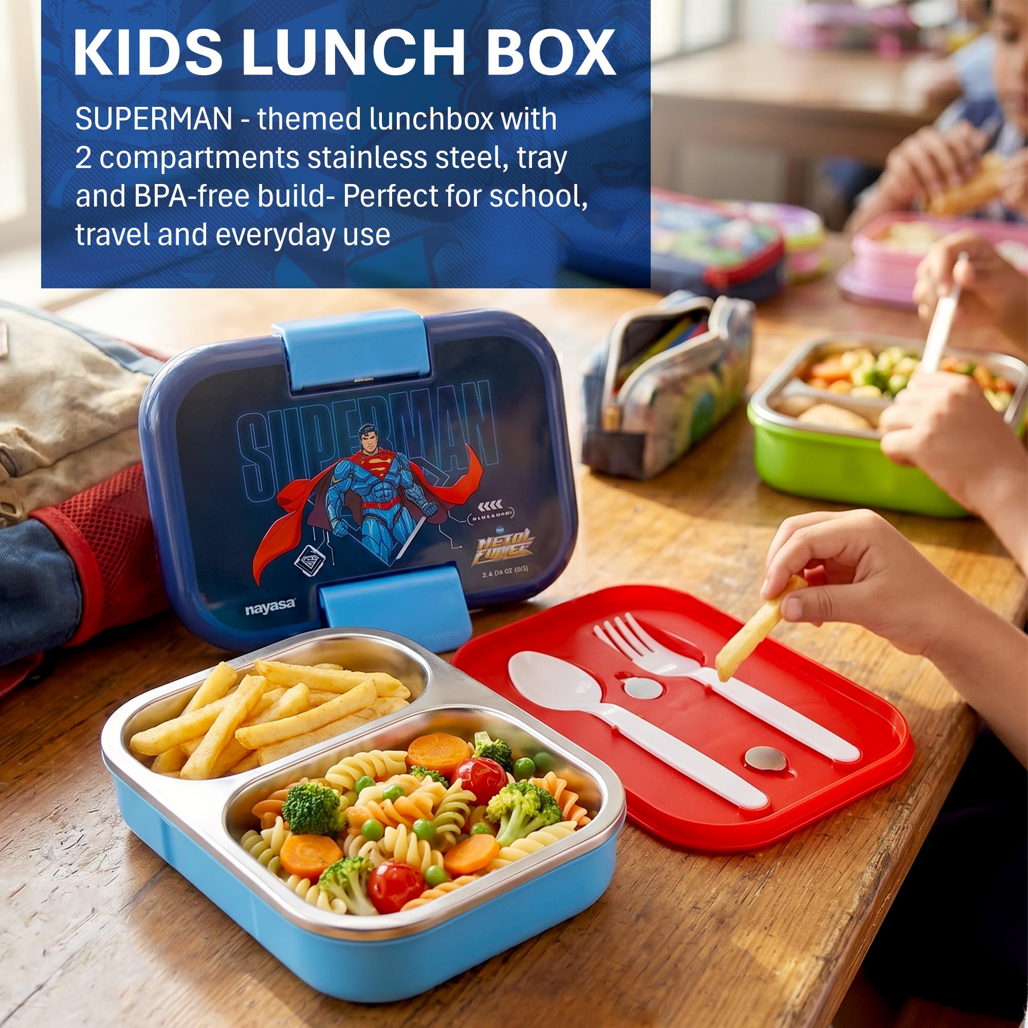 Kids Stainless Steel Lunch Box - Leakproof & Insulated -6