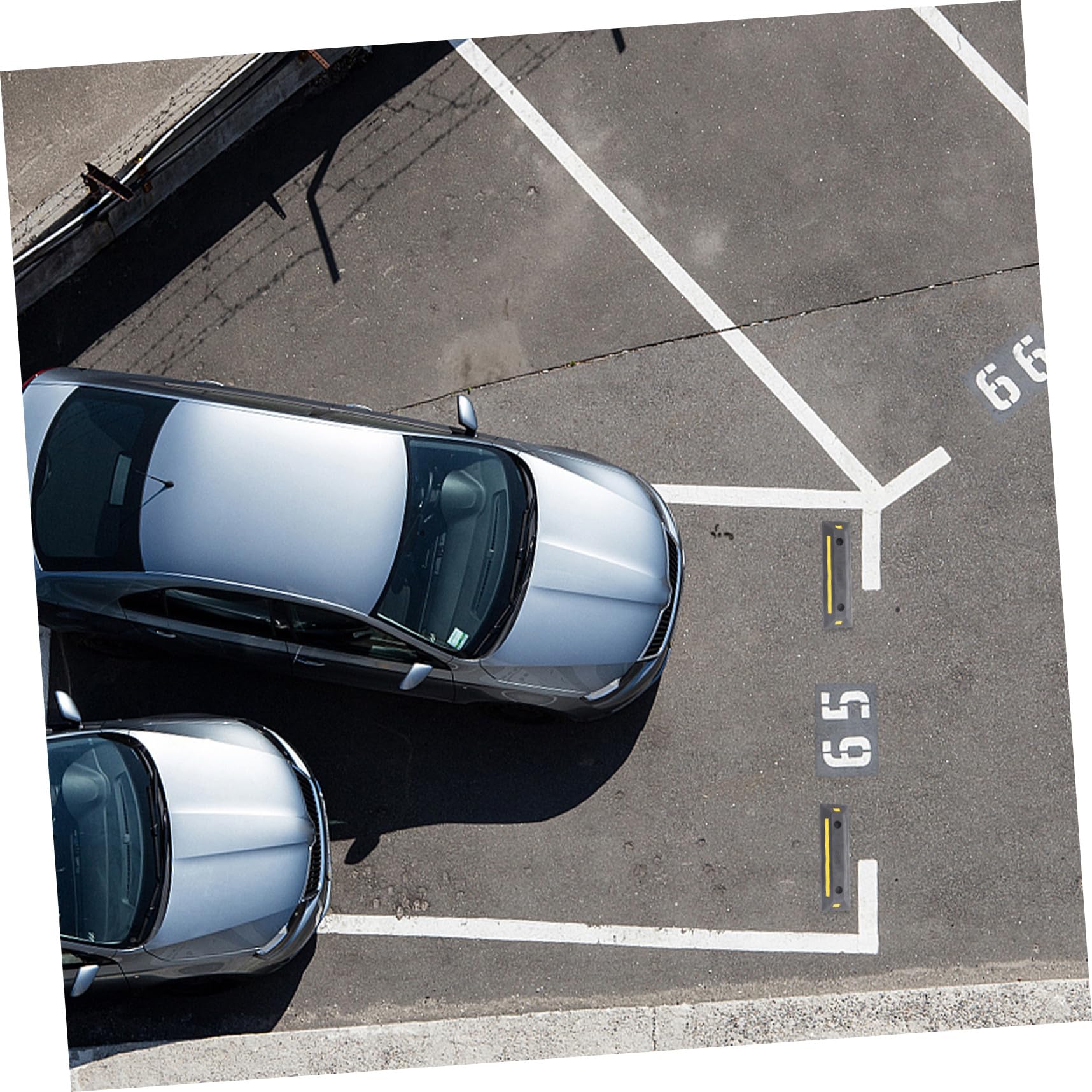 ibasenice Butée de Parking en Caoutchouc Noir Forte Capacité de Charge, pour Plaza et Centre Commercial