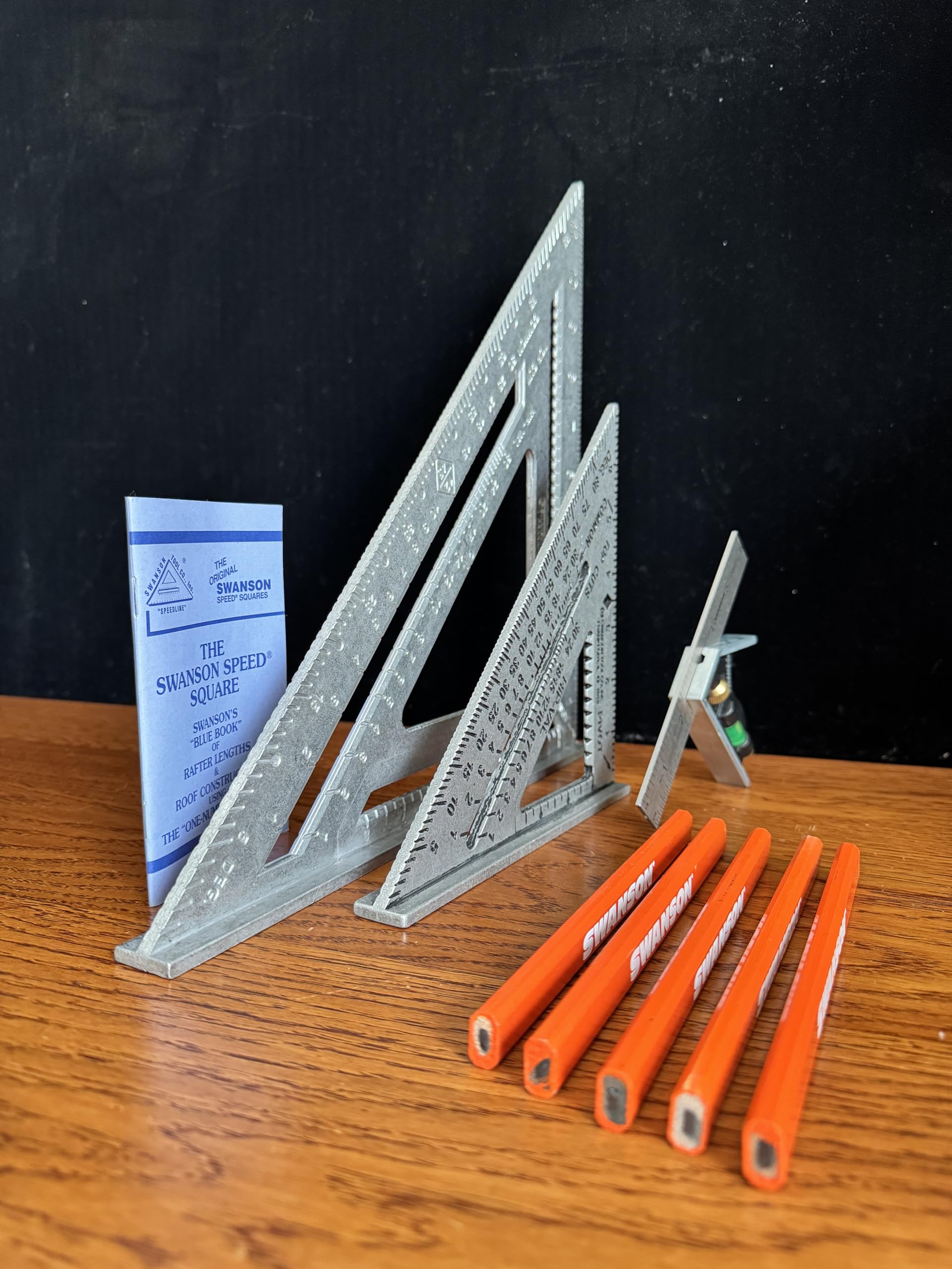 Swanson Speed Square Bundle - 3 Squares & Pencils -2 Swanson Speed Square Bundle - 3 Squares & Pencils -2