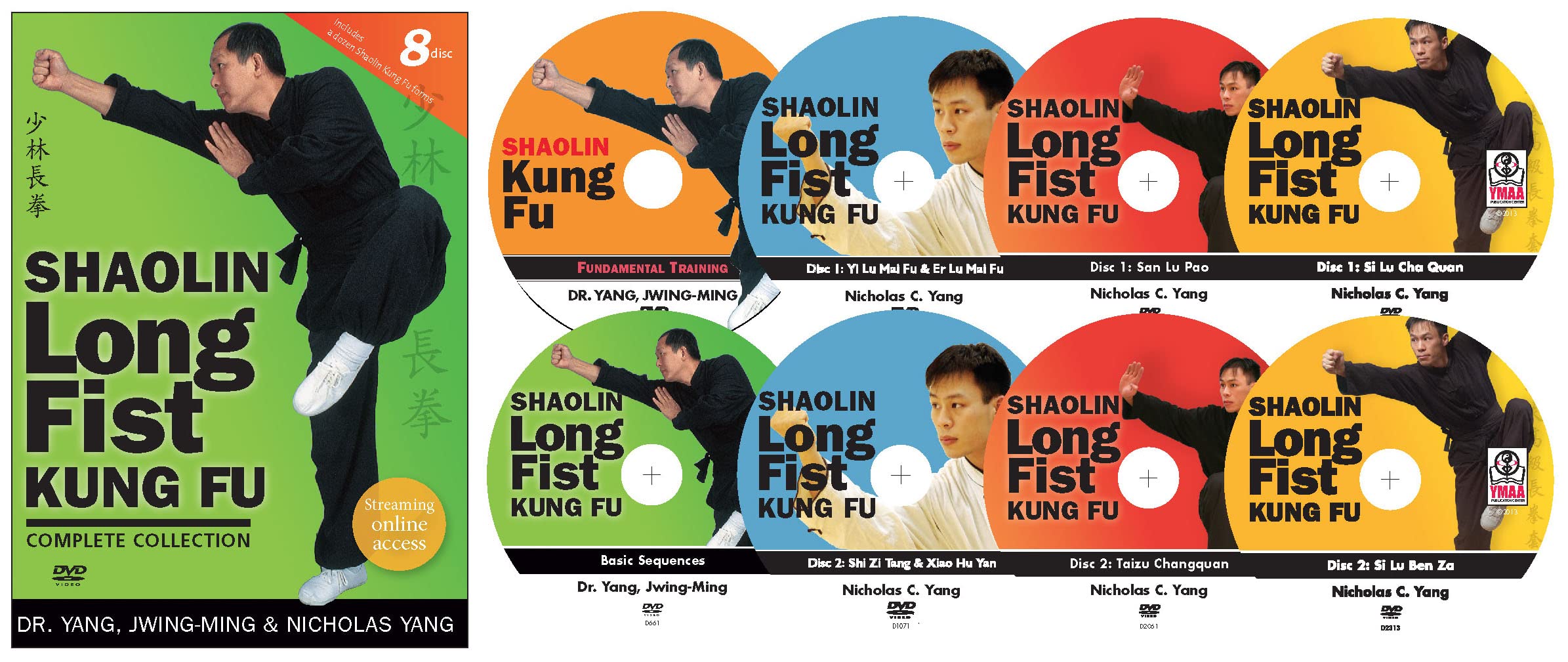 Photo 1 of Shaolin Long Fist Kung Fu Complete Collection 8-disc (Ymaa Kung Fu Dvd) Dr. Yang, Jwing-Ming **Shaolin Dvd Series**Learn Real Kung Fu Step By Step