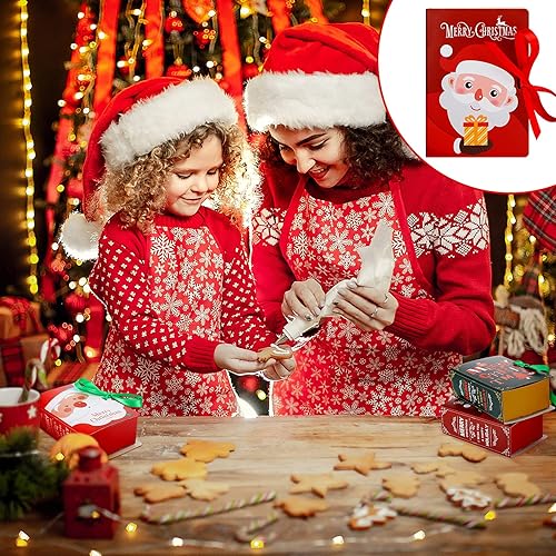 Miniatura 5 de Outus 12 cajas de galletas de Navidad, cajas de chocolate para panadería, cajas para hornear, cajas de lata de galletas, cajas de golosinas para