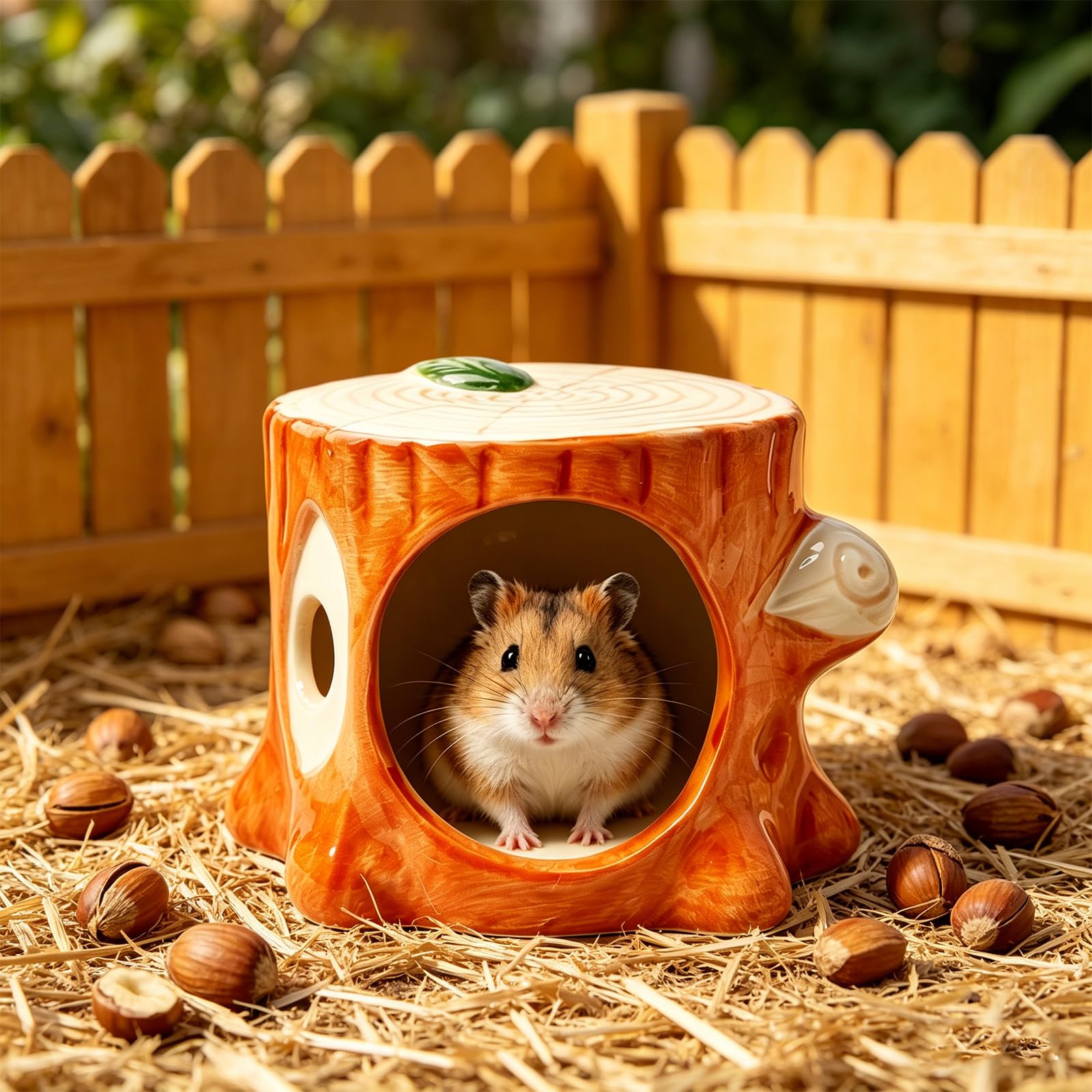 Nascondiglio per criceti in ceramica, grande, in ceramica, per criceti, per piccoli animali, in ceramica, facile da pulire