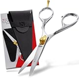 Suvorna Beard & Mustache Scissors for Men - 5" Grooming Scissors for Trimming, Cutting, and Shaping Facial Hair - Japanese Steel Hair Cutting Scissors for Barbers, Professionals & Home Use