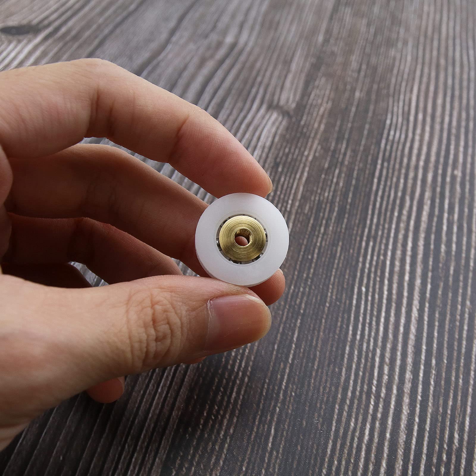 Rotelle Per Porta Doccia - 8 Pezzi Rulli Scanalati In Acciaio Inox Con Viti M4 - Foto 10