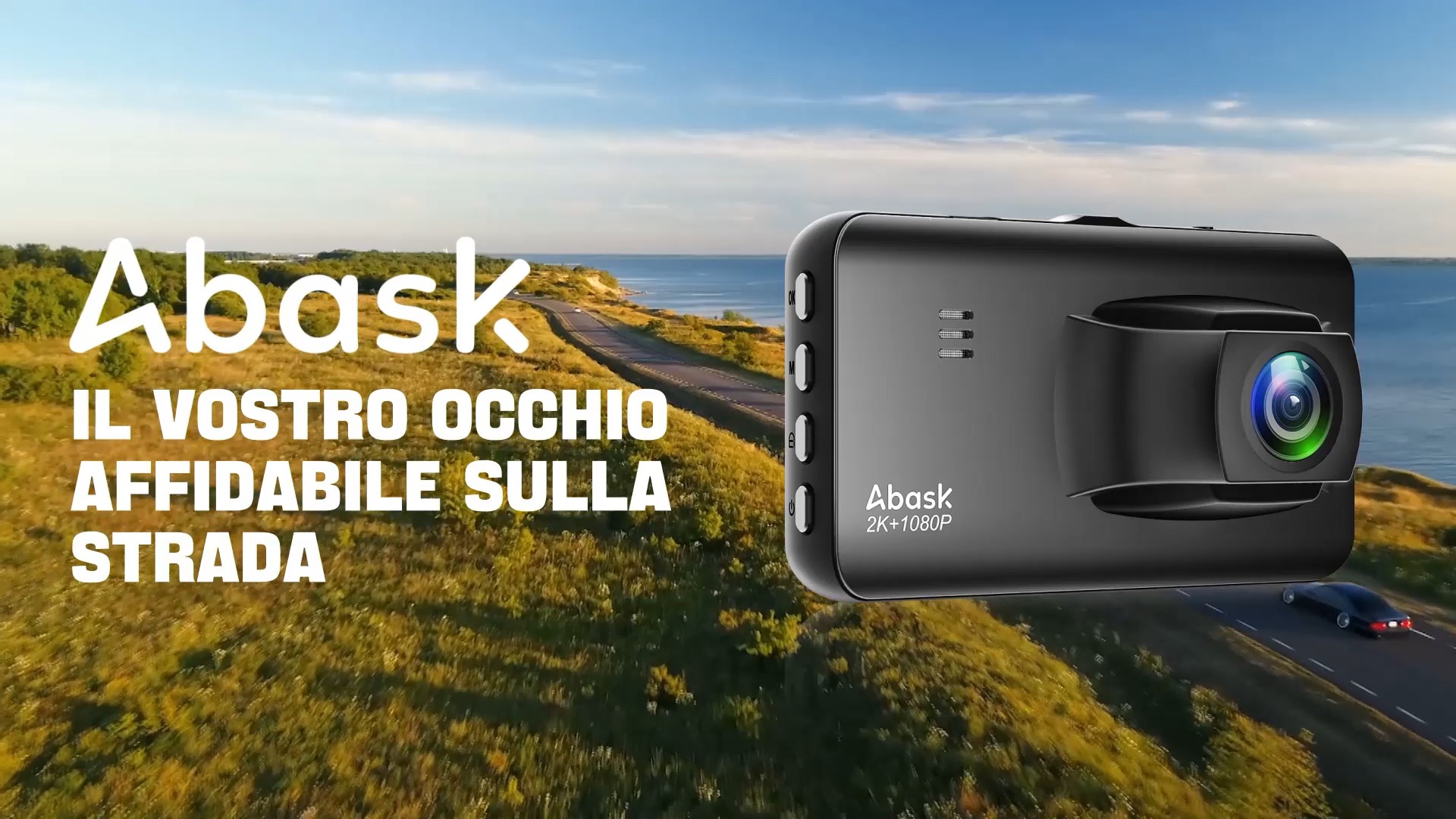Dashcam Auto Abask Doppia 4K+1080P - Schermo 3", Visione Notturna, G-Sensor, Parcheggio - Foto 4