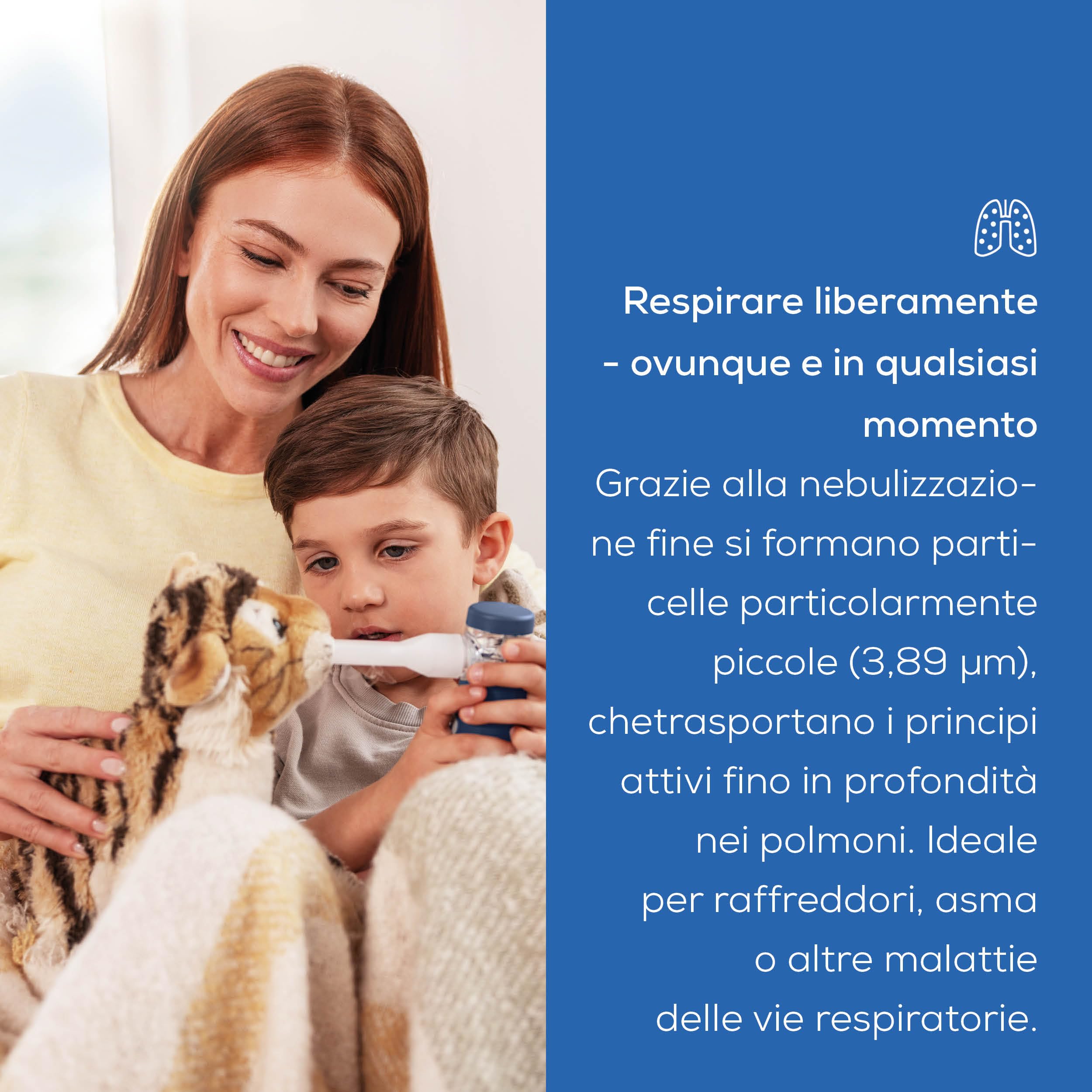 Beurer IH 49 Aerosol, dispositivo di inalazione portatile per bambini e adulti, per raffreddore, asma e altre malattie respiratorie, batteria ricaricabile, particolarmente silenzioso, con tasca