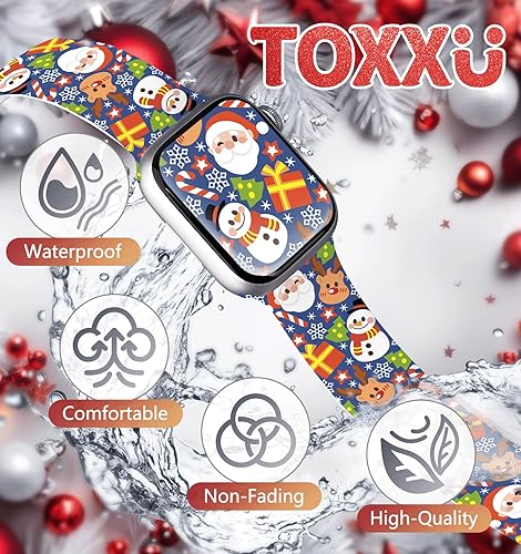 Miniatura 2 de Holiday - Correa de reloj compatible con Apple Watch de 1.496 pulgadas, 1.575 pulgadas, 1.614 pulgadas, 1.654 pulgadas, 1.732 pulgadas, 1.772